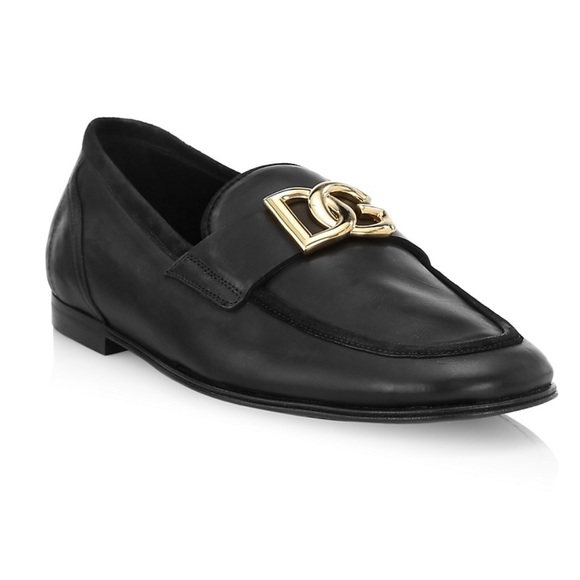 Dolce & Gabbana Ariosto Leather Loafers Black Men’s EU 41/UK 7/US 8 $945